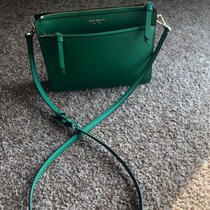 Kelly green Kate Spade crossbody bag